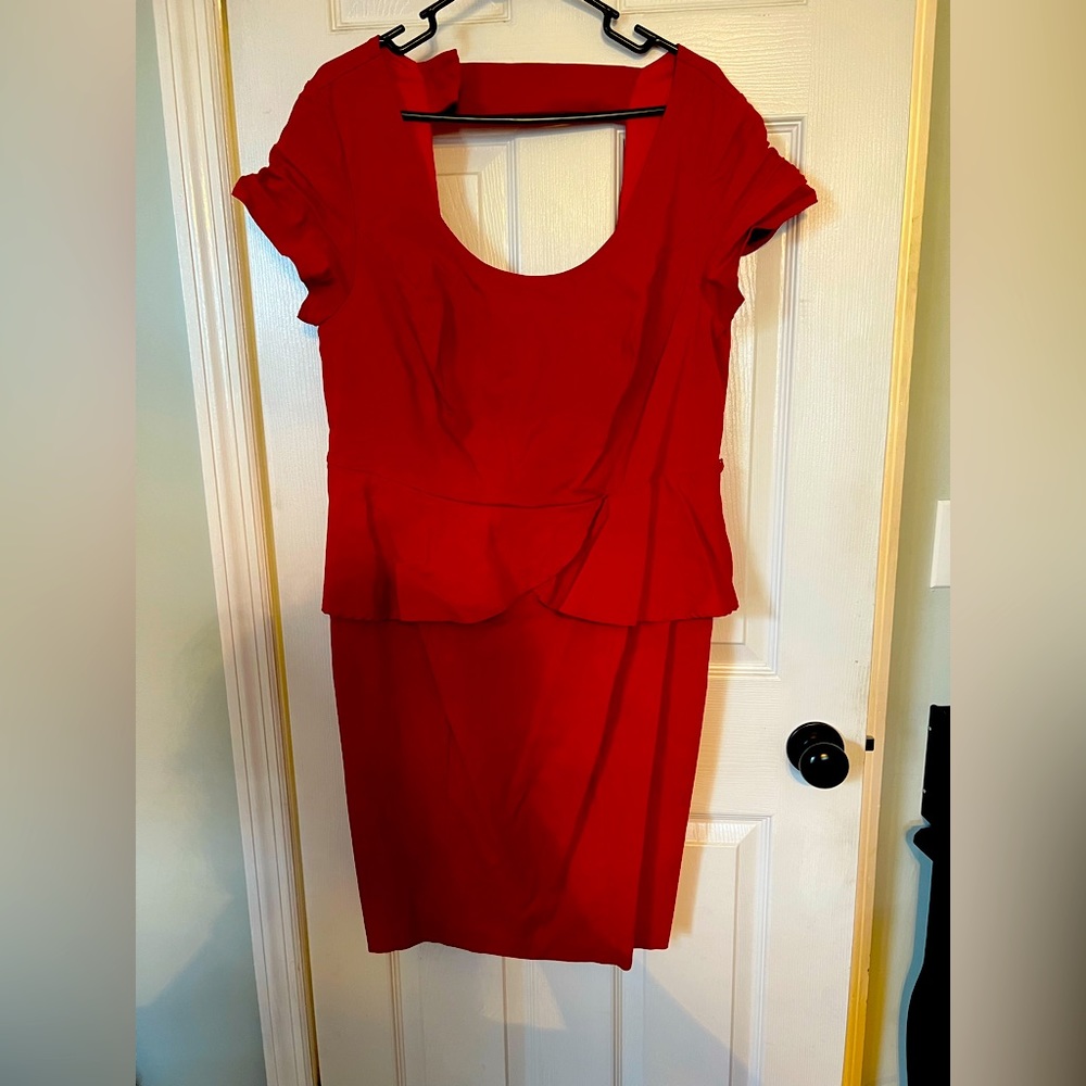 Torrid Red Bodycon Peplum Dress